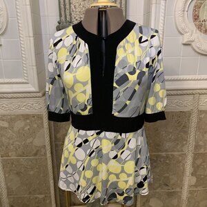 Perceptions. Size 16. Jersey Pullover Stretch Top. Gathered band. B99.